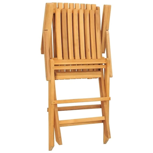 vidaXL Gartenstühle 4 Stk Klappbar 61x67x90 cm Massivholz Teak 3155055