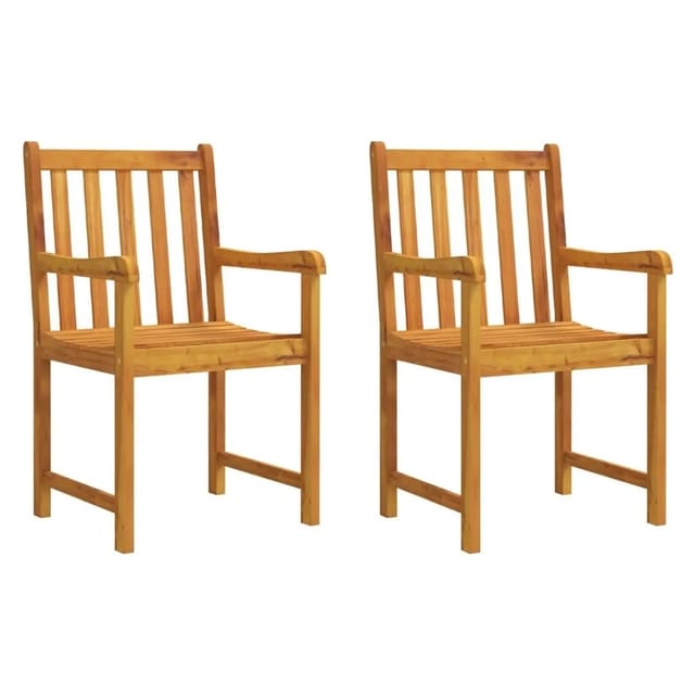 vidaXL Gartenstühle 2 Stk Massivholz Akazie 316609