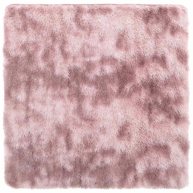 vidaXL Teppich Shaggy Hochflor NAVARRA Altrosa 200x200 cm Polyester 4102881