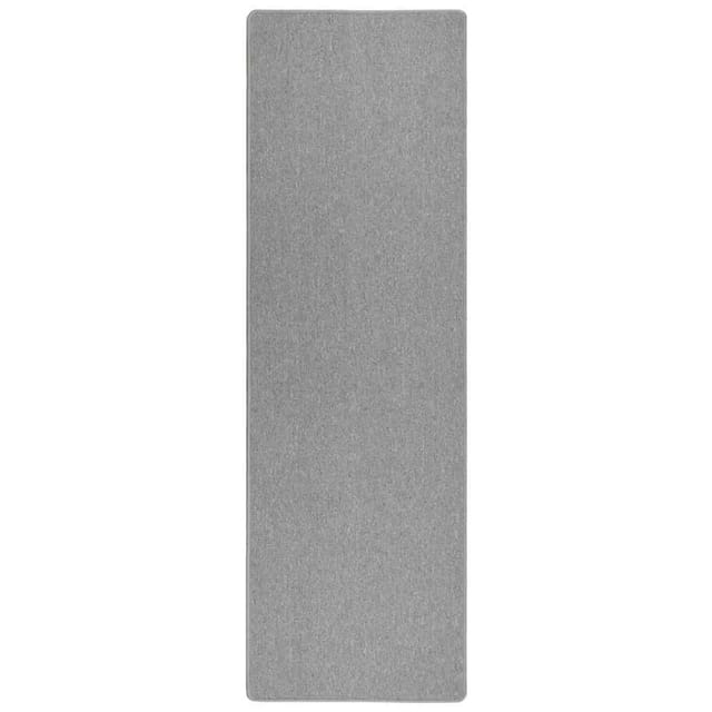 vidaXL Teppichläufer Hellgrau 100 x 250 cm 100% Polypropylen 42011381