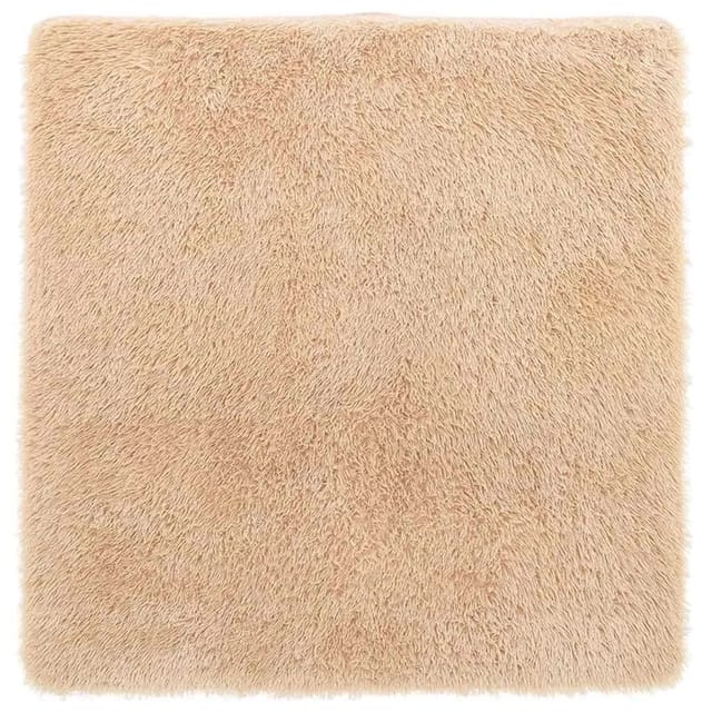 vidaXL Teppich Shaggy Hochflor NAVARRA Beige 160x160 cm Polyester 4102869