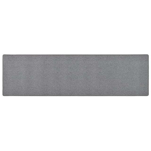 vidaXL Teppichläufer Dunkelgrau 80x300 cm 326976