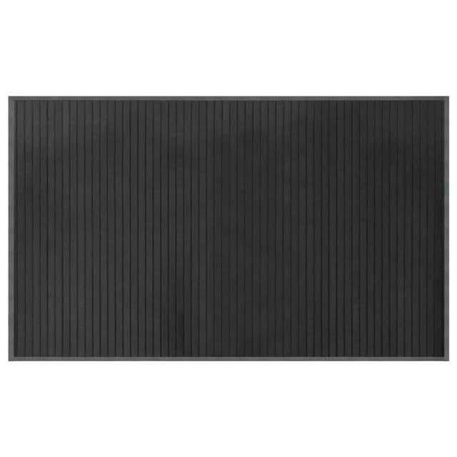 vidaXL Teppich Rechteckig Grau 60x100 cm Bambus 376832