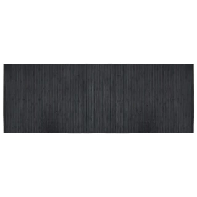 vidaXL Teppich Rechteckig Grau 70x200 cm Bambus 376748