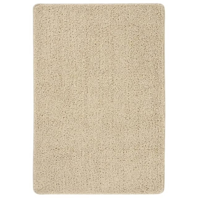 vidaXL Shaggy-Teppich Creme 120x170 cm Rutschfest 340388