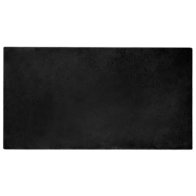 vidaXL Kunstfell Hasen Teppich Olite Schwarz 80 x 150 cm Polyester 42021720