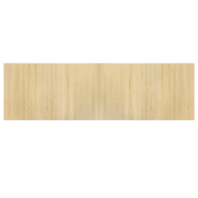 vidaXL Teppich Rechteckig Hell Natur 60x200 cm Bambus 376717