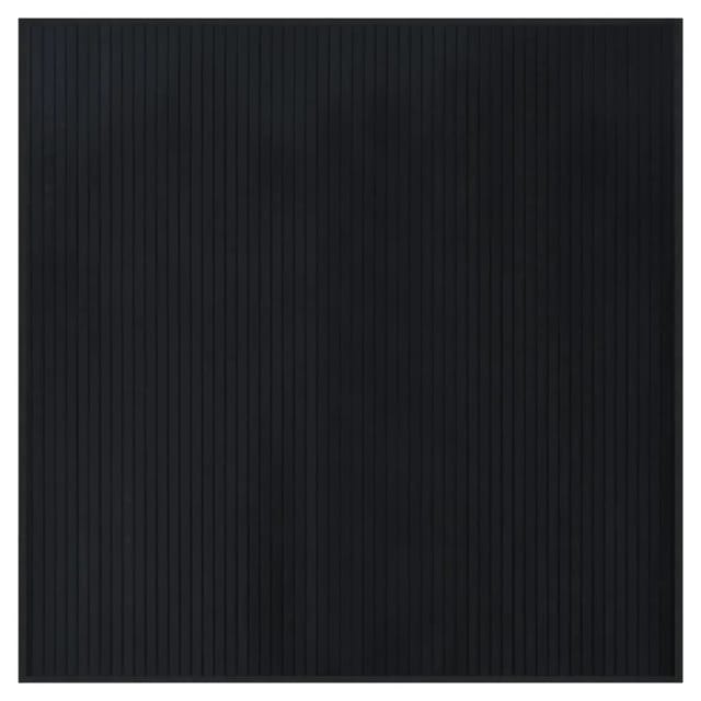 vidaXL Teppich Quadratisch Schwarz 100x100 cm Bambus 376936