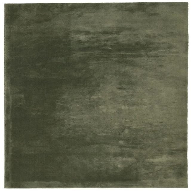 vidaXL Teppich HUARTE Kurzflor Weich und Waschbar Waldgrün 200x200 cm 375099