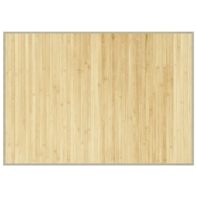 vidaXL Teppich Rechteckig Hell Natur 70x100 cm Bambus 376867