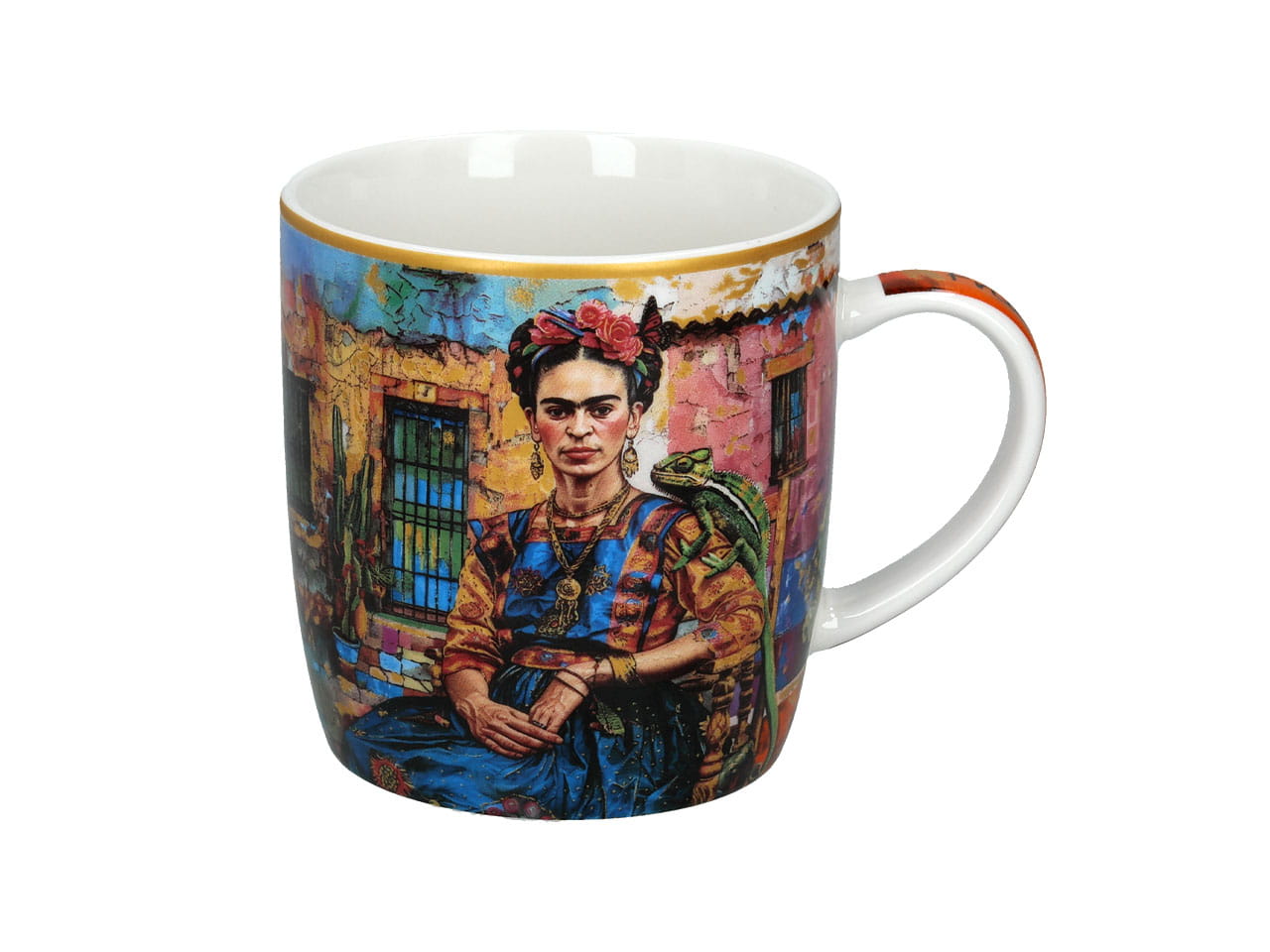 Carmani, 370-ml-blechbecher – Frida Kahlo/selbstporträt