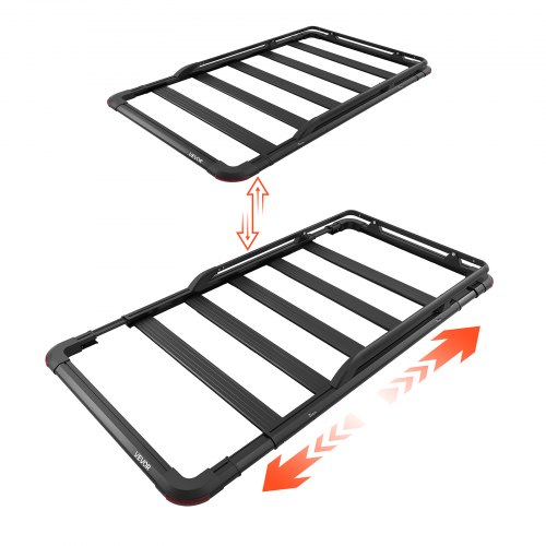 Dachträgerkorb 1626 X 990 X 115 Mm Dachgepäckkorb Mit Erweiterung Tragkraft Bis 90,72 Kg Wetterfester Autodachkorb Ausaluminiumlegierung Dachtransportkorb Geeignet Für Suvs Pickups Lkws