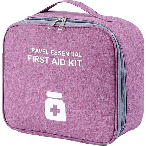 Erste-hilfe-tasche – Tragbare Medizintasche Mit Separaten Fächern – Für Reisen, Büro Und Outdoor-aktivitäten – 1 Stück
