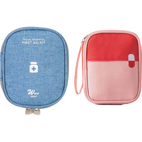 Erste-hilfe-set – Leere Medizinische Tasche Mit Durchgehendem Reißverschluss – Für Reisen, Büro Und Outdoor-aktivitäten – 1 Stück