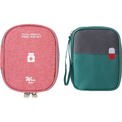Erste-hilfe-tasche – Reißverschluss Zur Kompletten Öffnung – Für Reisen, Büro Und Outdoor-aktivitäten – 1 Stück