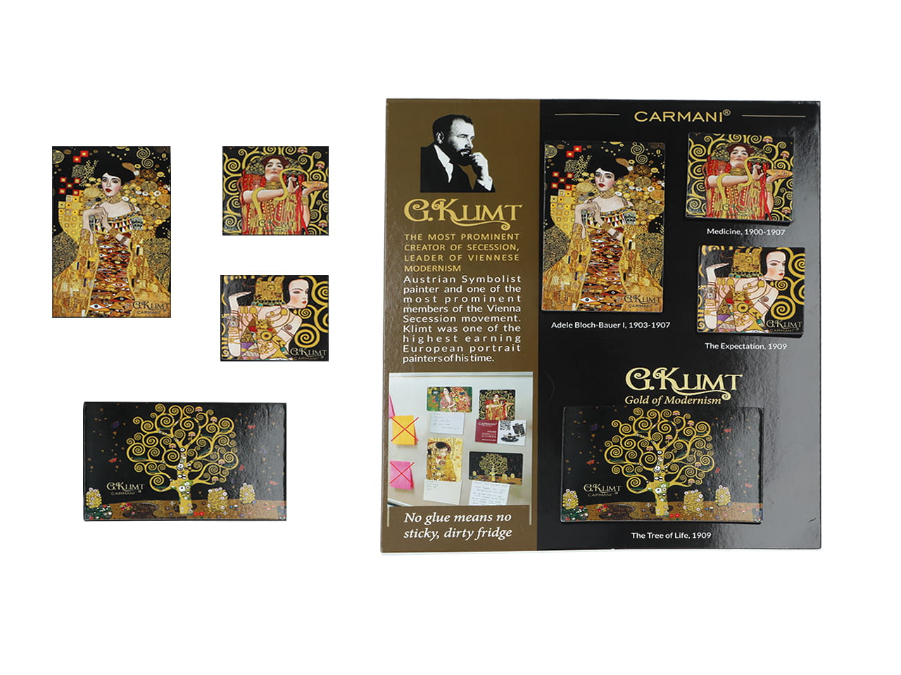 Carmani, 4er-set Magnete – Van Gogh