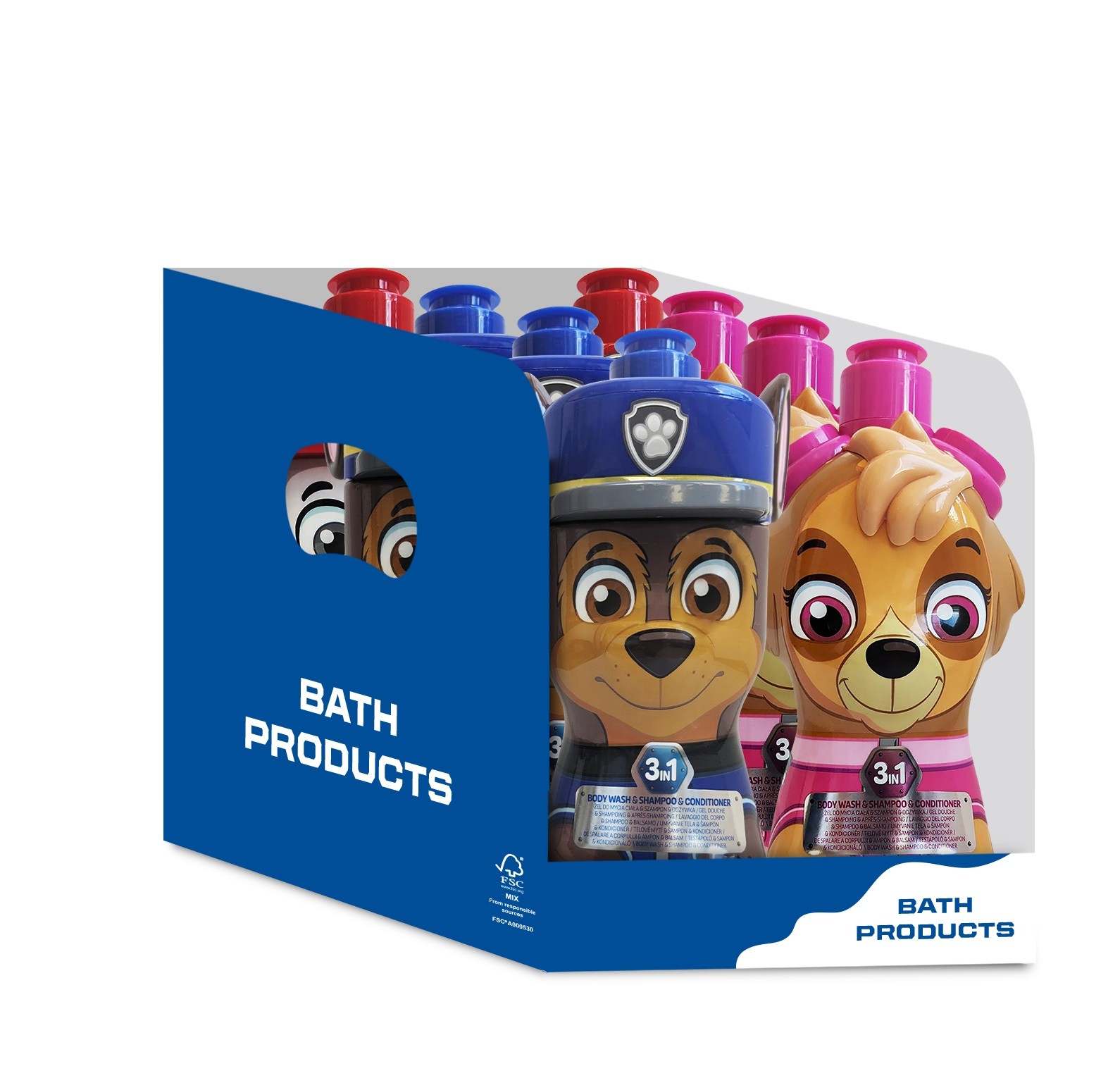 Paw Patrol Duschgel Und Shampoo 3-in-1 Set, 400 Ml, 1 Packung – 8 Stück – Gemischt