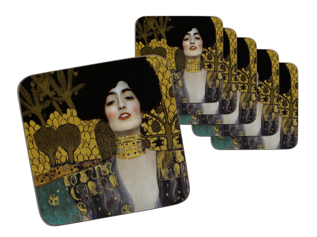 Carmani, Set Mit 6 Korkuntersetzern – Klimt/judyta
