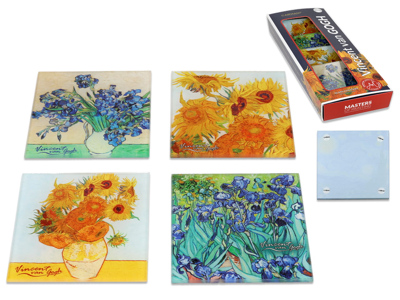 Set Mit 4 Glasuntersetzern - V. Van Gogh (carmani)