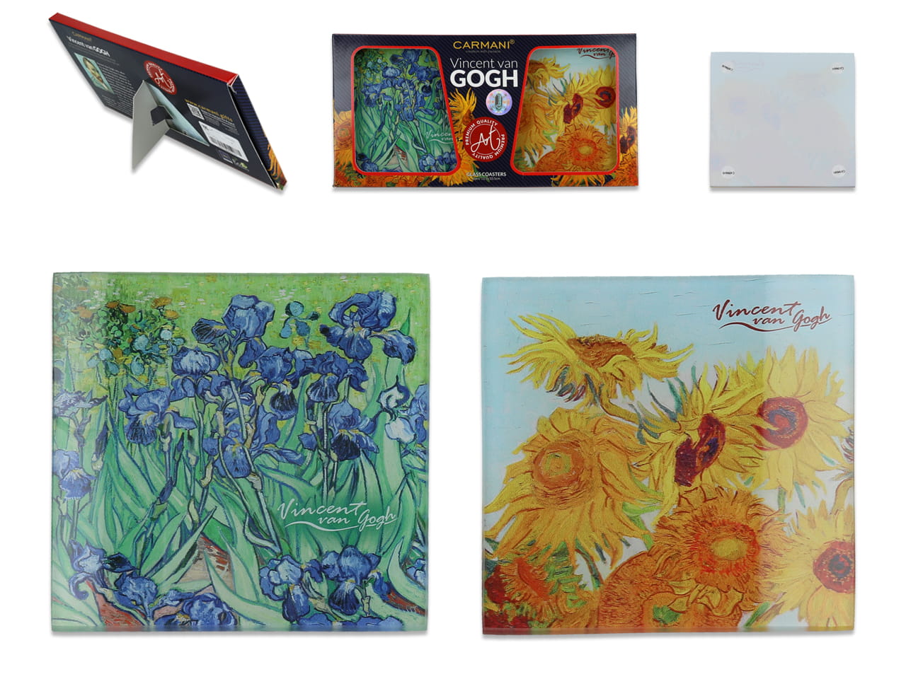 Set Mit 2 Glasuntersetzern - V. Van Gogh (carmani)