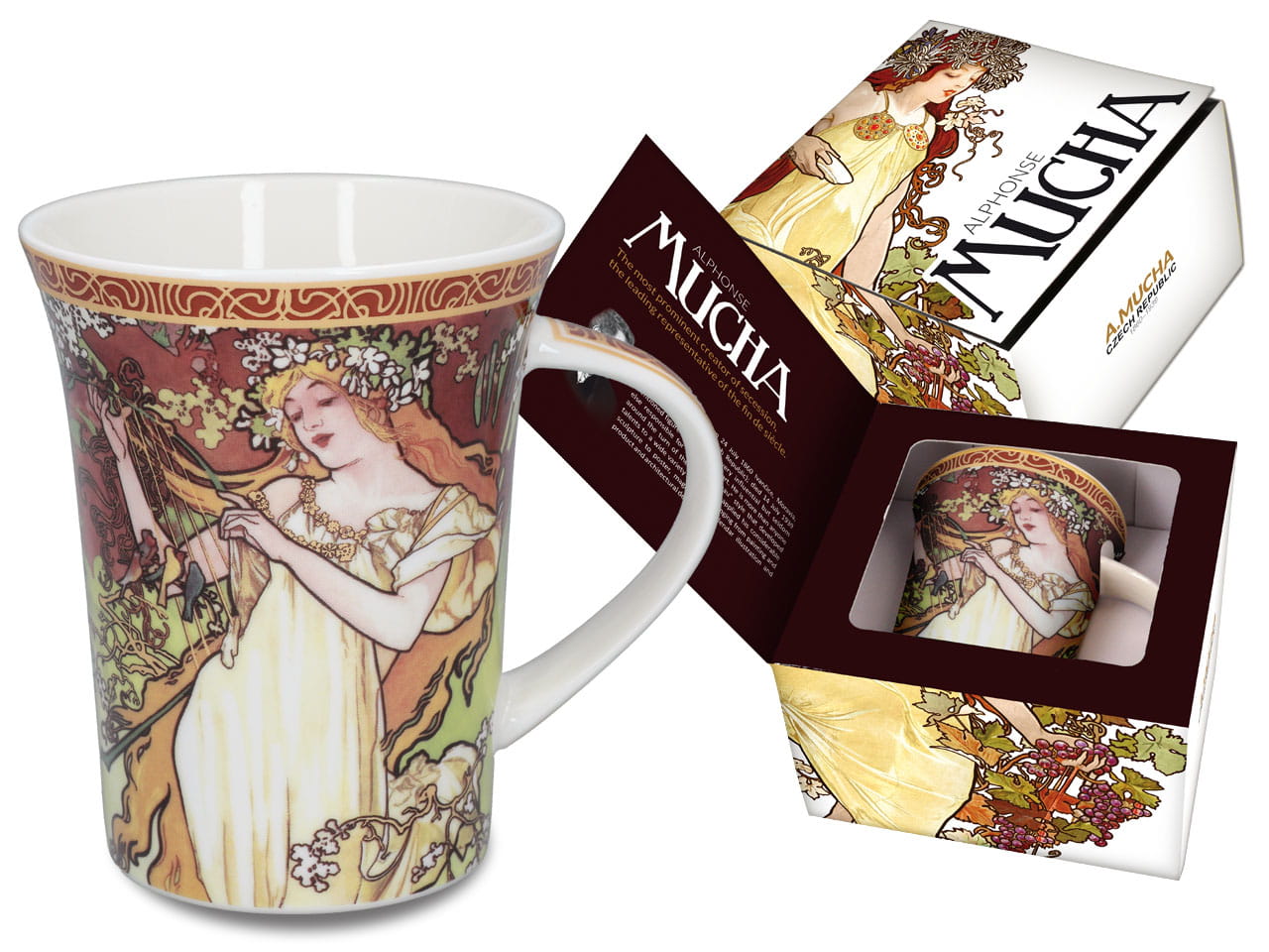 Carmani, Becher – Alfons Mucha, Vier Jahreszeiten – Frühling