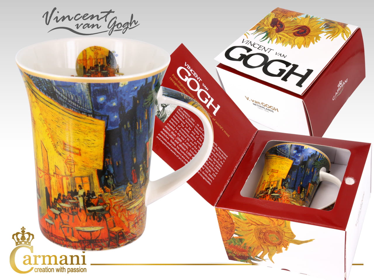Carmani, Becher – Van Gogh – Cafés Bei Nacht
