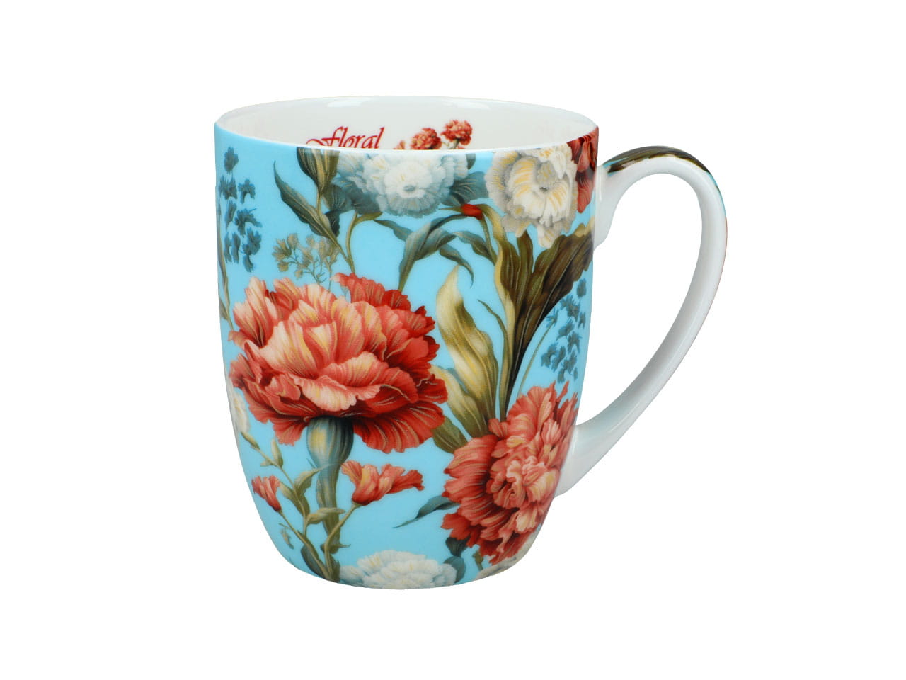 Carmani, Camio Porzellanbecher 380 Ml – Blumenmuster 3