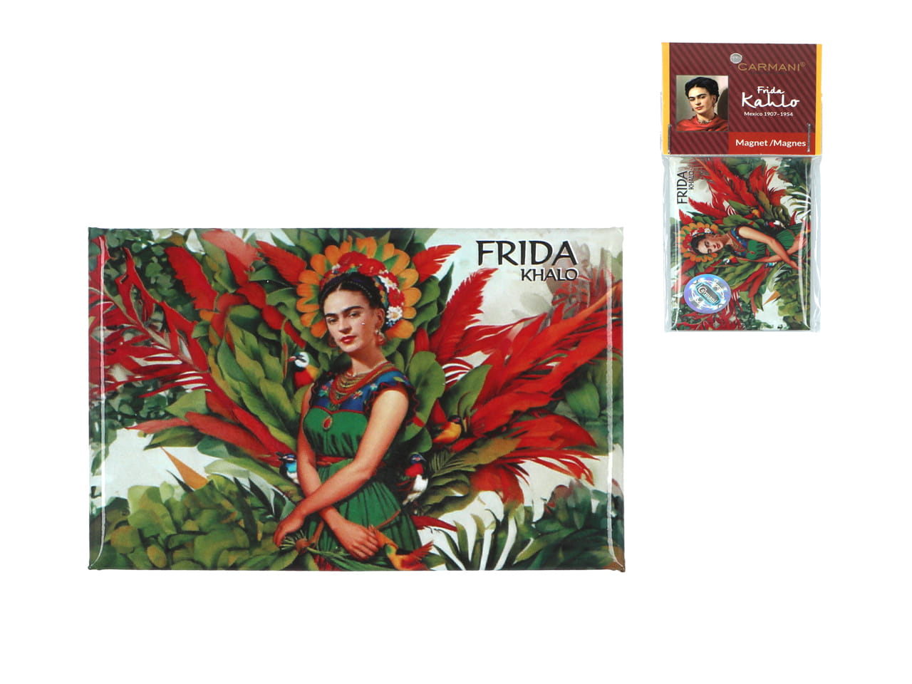 Carmani, Kühlschrankmagnet – Frida Kahlo/selbstporträt