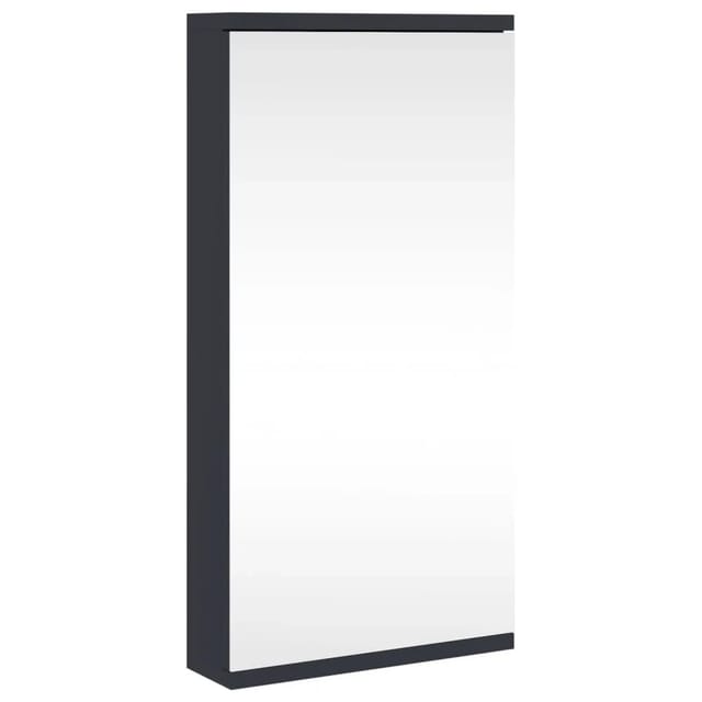 vidaXL Eck-Spiegelschrank Grau 30x24x60 cm 357978