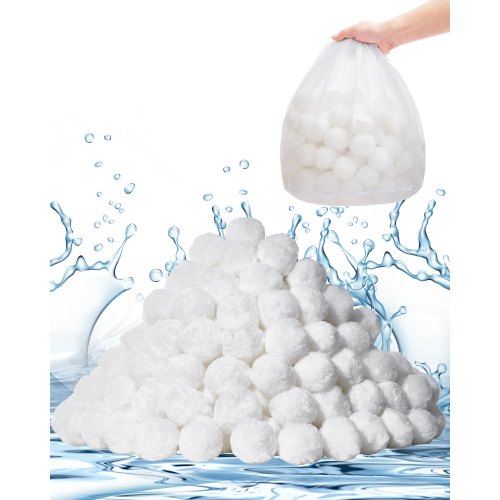Filter Balls Für Sandfilter, 1,56 Kg, Filterbälle Ersetzen Pool-filtersand, Wiederverwendbare Filtermedienbälle Aus Polyesterfaser Mit Waschbeutel, Für Schwimmbecken, Aufstellbecken, Aquarium