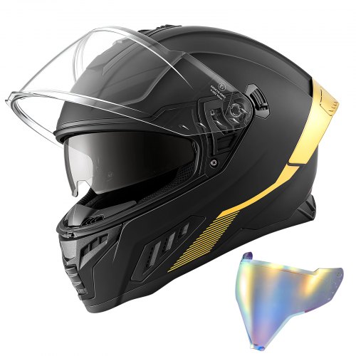 Integralhelm Mit Sonnenblende Größe M, Motorradhelm Mit Doppelvisier Ece 22.06 Zertifiziert Vollvisierhelm Für Damen & Herren Vollvisierhelm Mit Bluetooth-lautsprecherfach, Mopedhelm Full Face