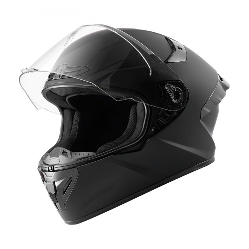 Integralhelm Größe Xl, Motorradhelm Mit Klarem Visier Ece 22.06 Zertifiziert Vollvisierhelm Für Damen & Herren Vollvisierhelm Mit Bluetooth-lautsprecherfach, Mopedhelm Full Face Schwarz