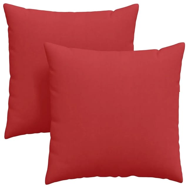 vidaXL Sofakissen 2 Stück Rot 80 x 80 cm Stoff 42014052
