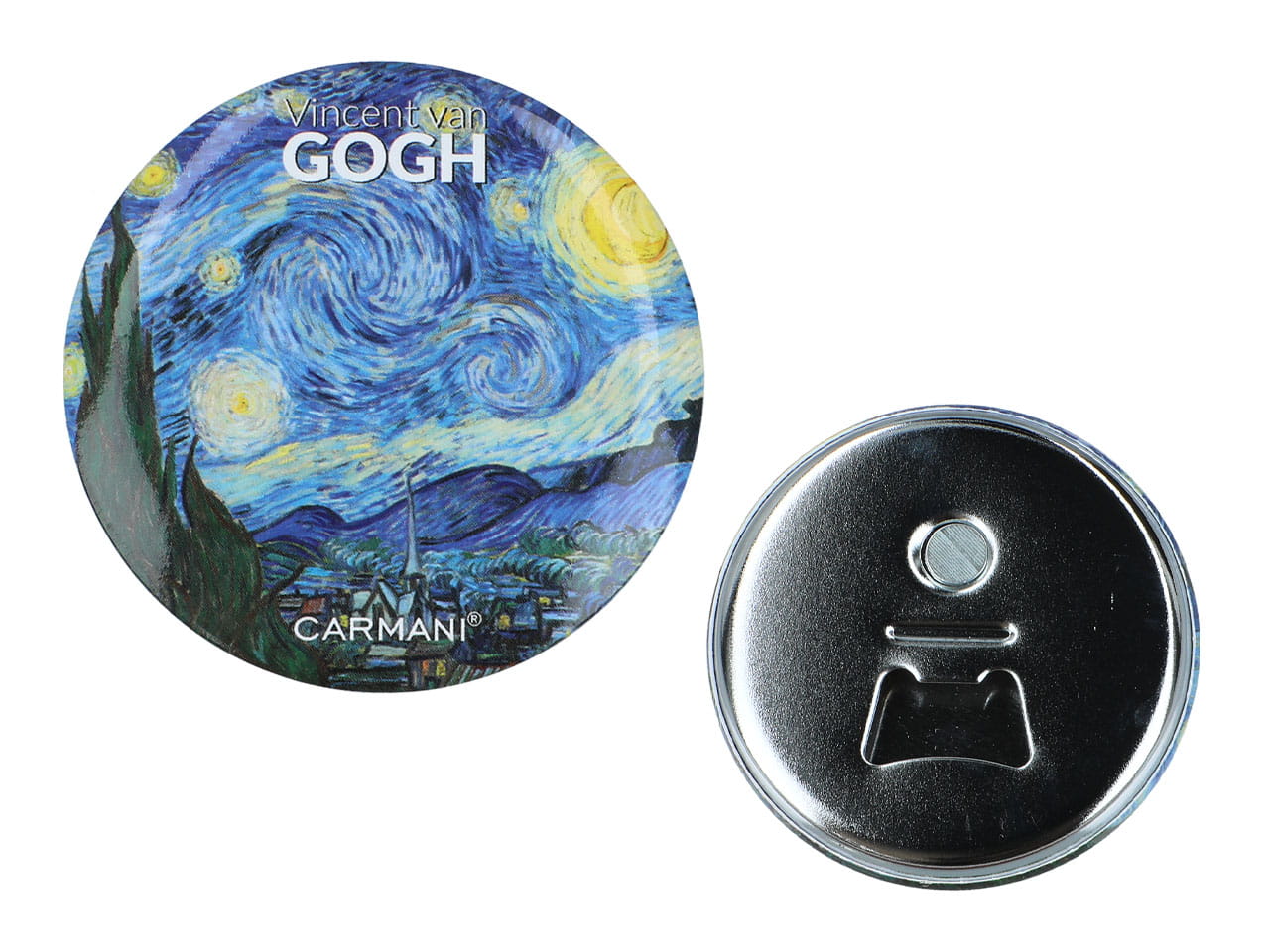 Carmani, Flaschenöffner Mit Magnet – Van Gogh/sternennacht