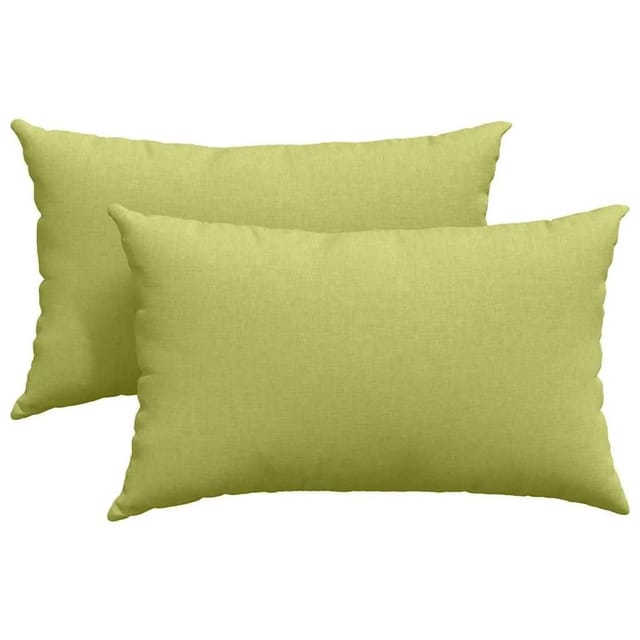 vidaXL Sofakissen 2 Stück Hellgrün 50 x 30 cm Stoff 42013620