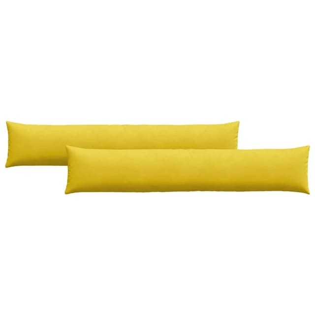 vidaXL Sofakissen 2 Stück Gelb 200 x 40 cm Cordstoff 42013892