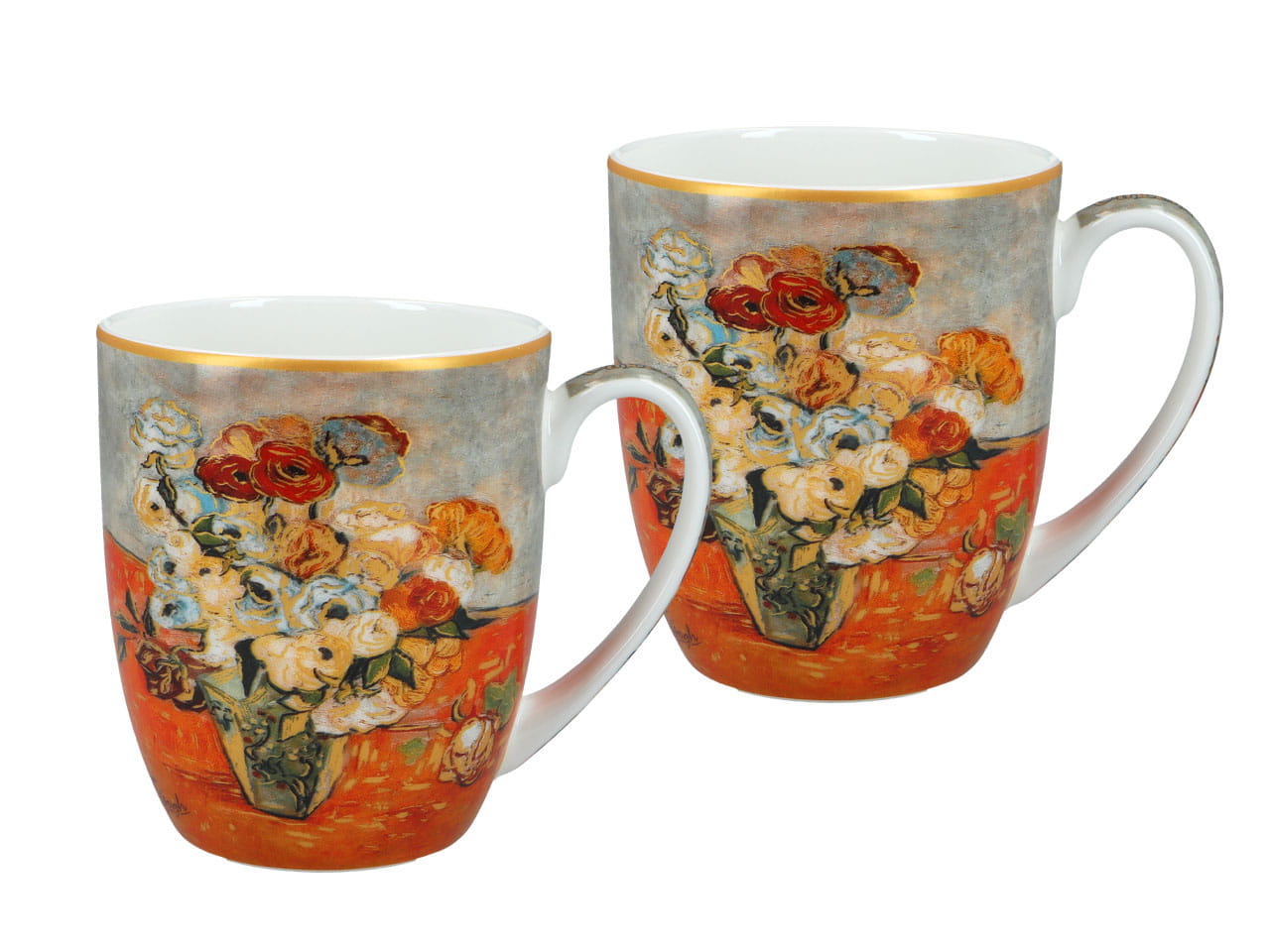 Carmani, 2er-set Tassen 380 Ml - Van Gogh/rosen Und Anemonen (carmani)