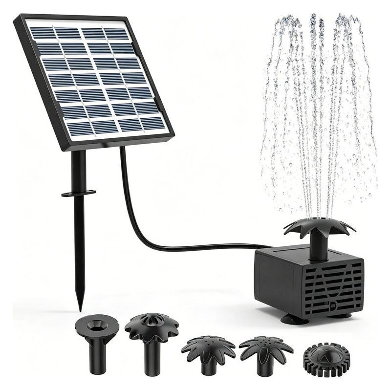 7v 1,5w Bürstenlose Solarbrunnenpumpe, 110 L/h Fördermenge, Für Gartenteiche Und Solar-wasserzirkulationssysteme