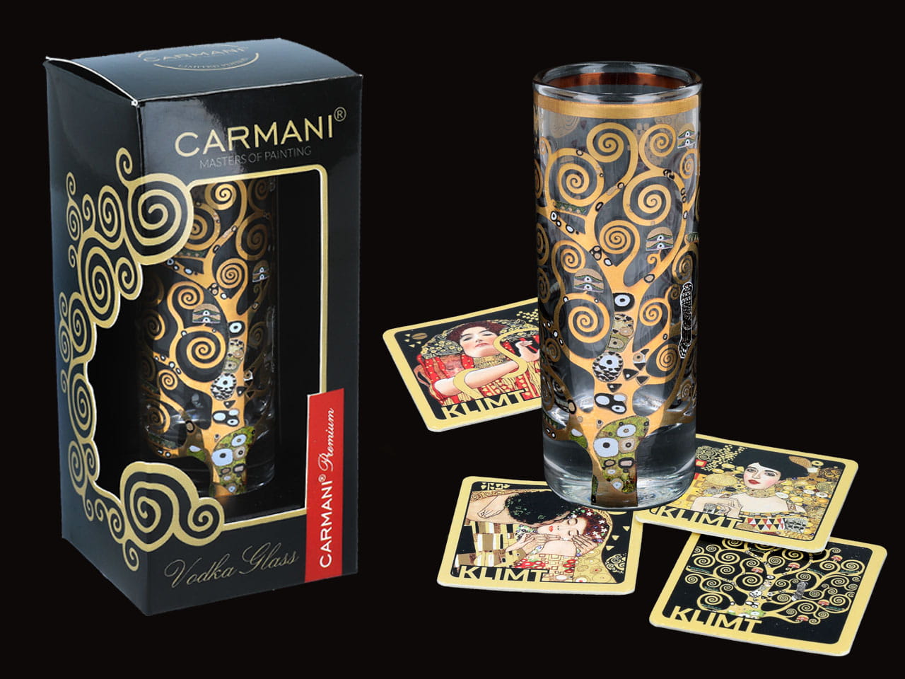 Carmani, Wodkaglas – G. Klimt. Baum
