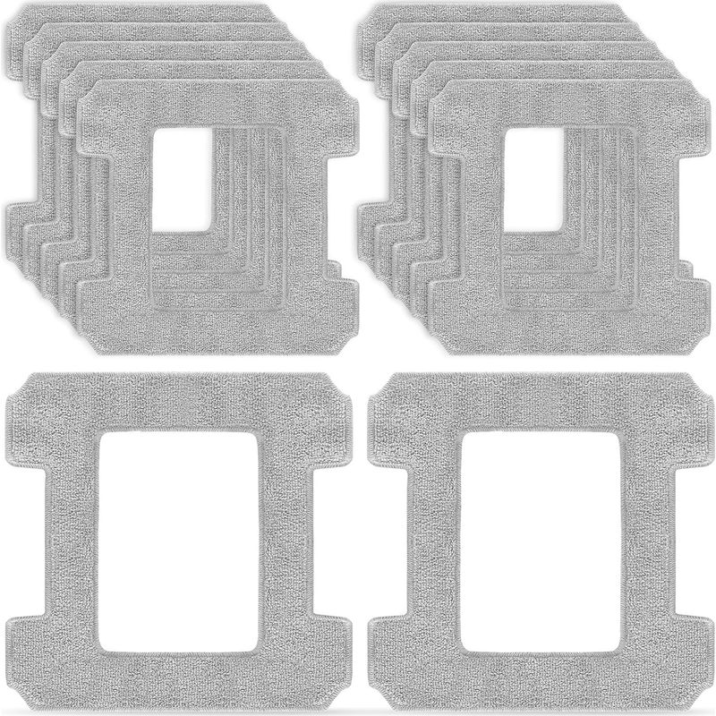 Packung Mit 12 Ersatz-reinigungspads Für Ecovacs Winbot W2 Omni / W2 / W1 Pro / W1 Fensterreinigungsroboter – Waschbare Mikrofasertücher Entfernen Effektiv Flecken Und