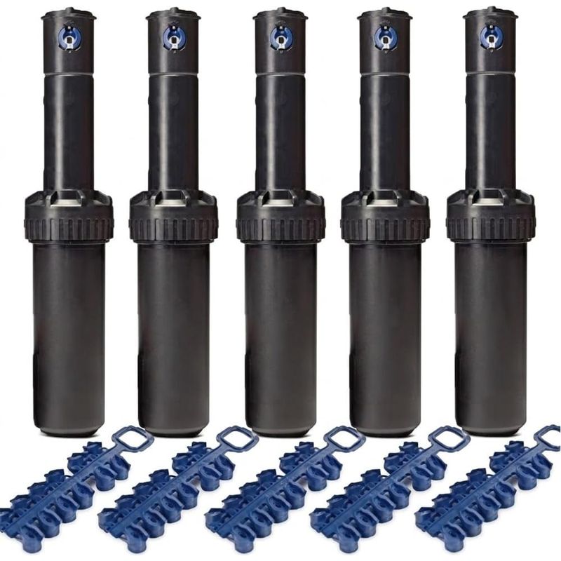 5er-pack Kompatible Rain Bird 5004-pc-regner. Reichweite: 7,6 Bis 15,2 Meter. 3/4"-innengewinde, Schwarz.