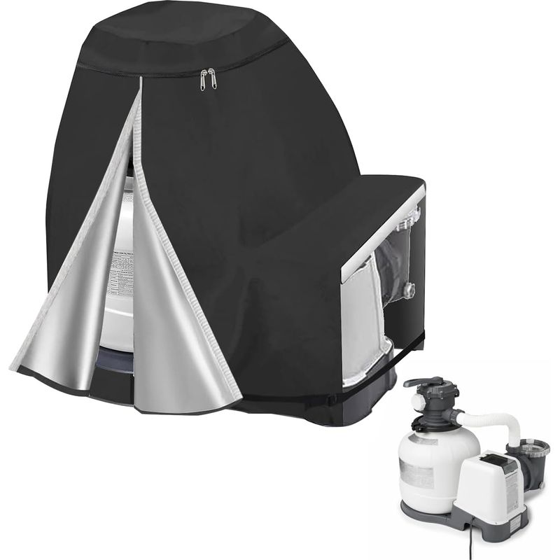 Schwimmbadpumpenabdeckung, 600d, Für Schwimmbadpumpen, Sandfilterabdeckung, Schwimmbadpumpenabdeckung, 70 X 65 X 55 Cm