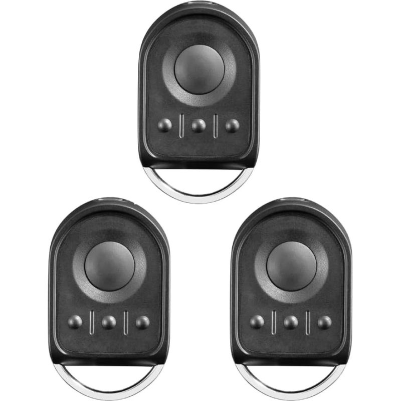 Set Mit 3 Ersatzfernbedienungen Für Garagentoröffner, 433,42 Mhz, 4 Kanäle, Kompatibel Mit 1841064