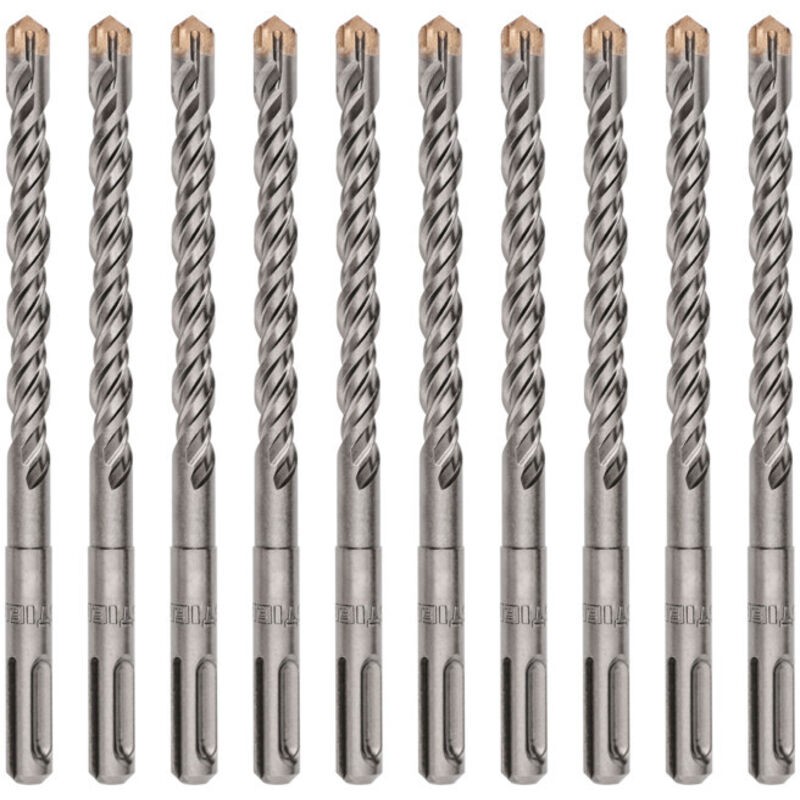 Hochwertiger 4-schneidiger Sds-plus-hammerbohrer, 8 X 160 Mm, 10 Stück