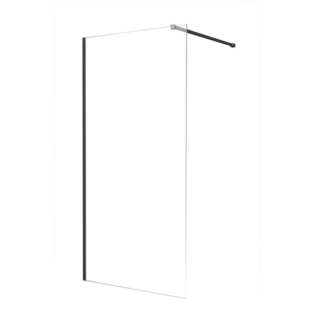 Glasdeals Walk In Duschwand TIPO Schwarz 100 x 200 cm – 3764