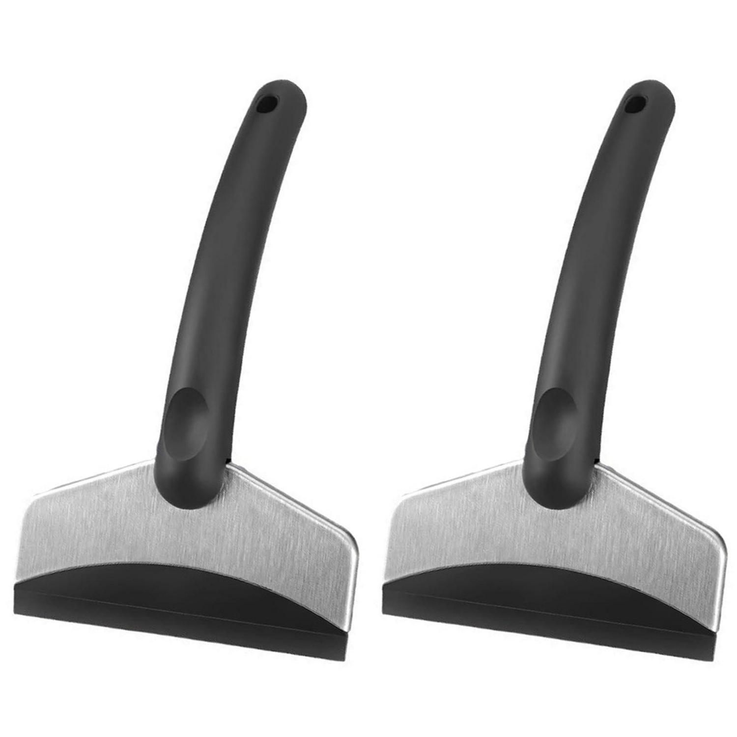 2er Set Eiskratzer Auto Mit Ergonomischem Griff, Robustes Abs-edelstahl-design