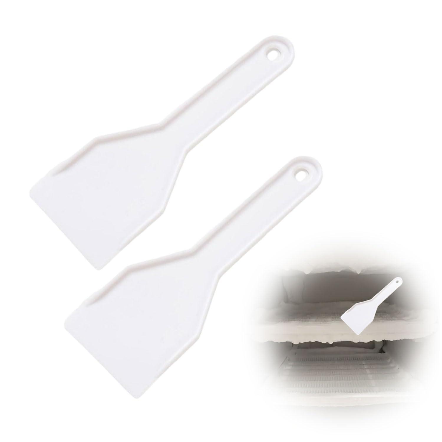 2er-set Eiskratzer Für Gefrierschrank & Auto, Robust, Weiß