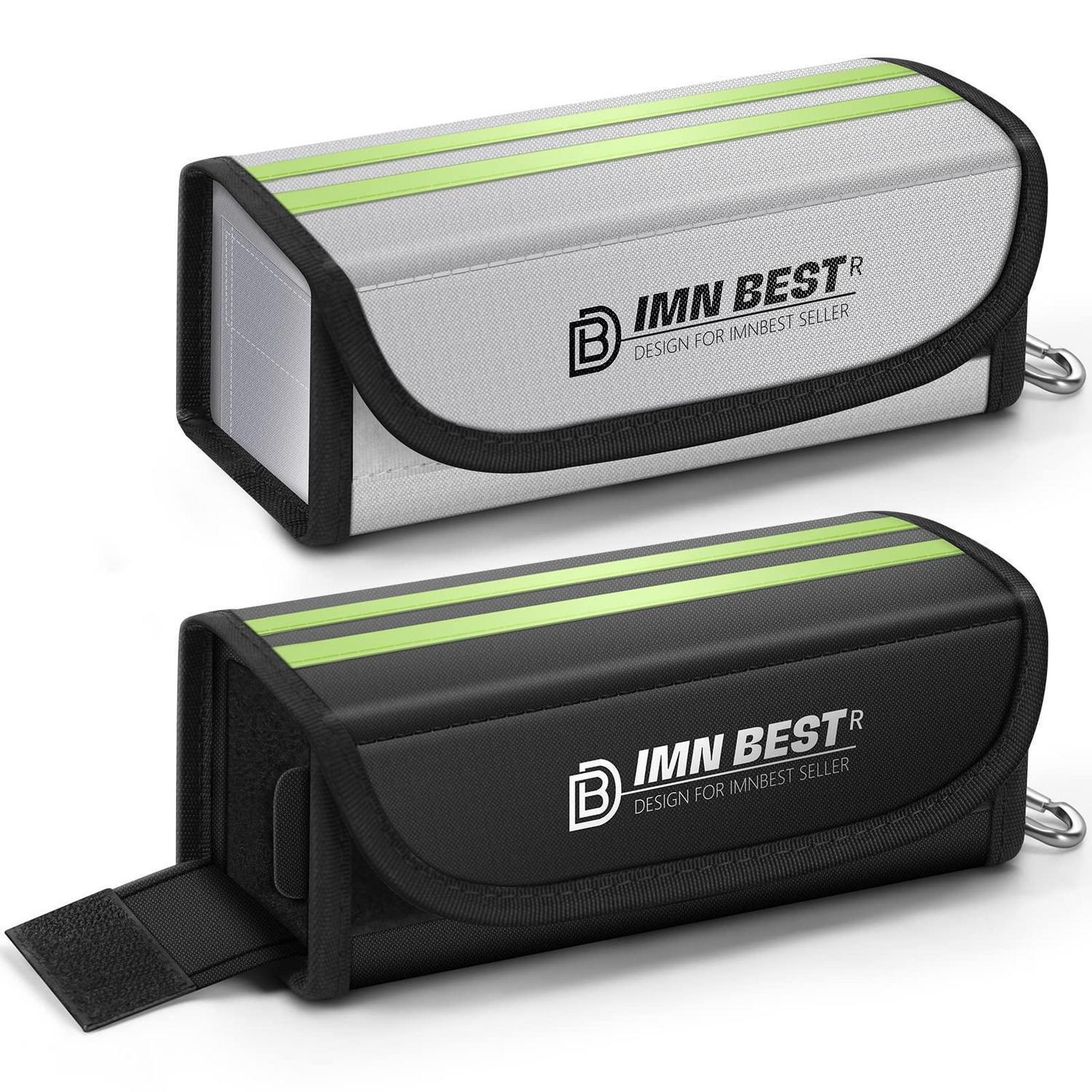 2x Lipo Safe Bag Feuerfest Für Akkus, Mit Ladeöffnung Und Karabiner