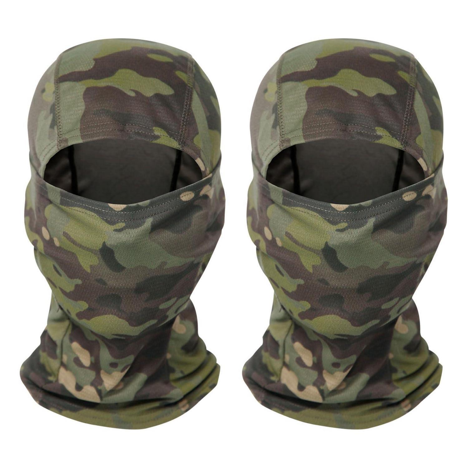 2er Pack Camouflage Sturmhauben Winddicht Für Outdoor Sport & Motorrad