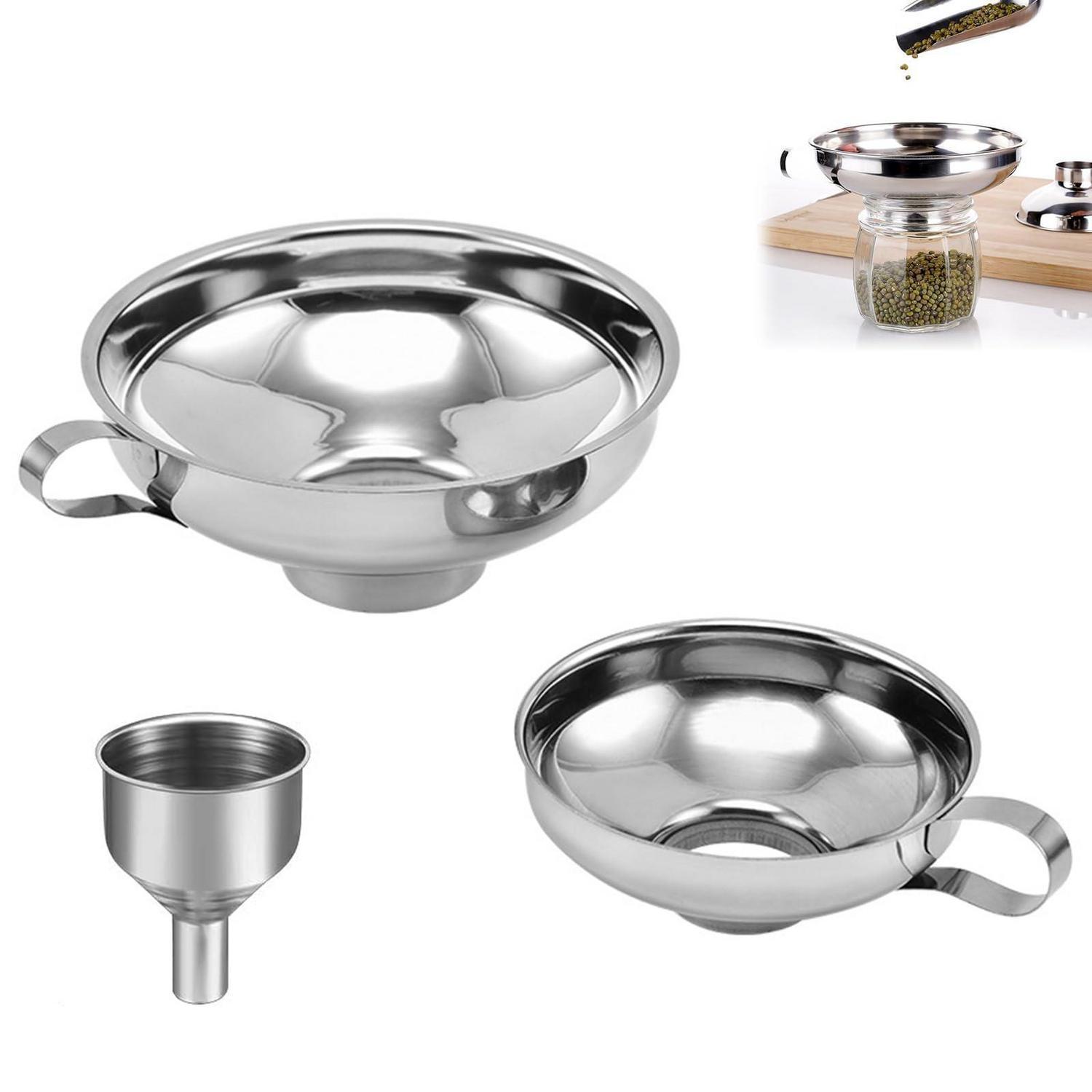 Edelstahl Einmachtrichter Set Mit Griff, 3 Größen, Für Küche